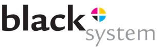 Black system logo