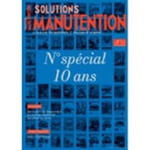 Couvertue du magazine Solutions Manutentions, spécial 10 ans. 